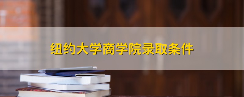 紐約大學(xué)商學(xué)院錄取條件