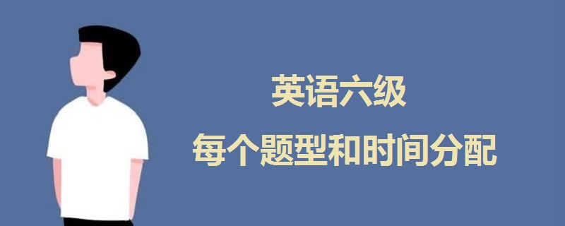 英語六級每個題型和時間分配