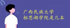 廣西民族大學(xué)相思湖學(xué)院是幾本